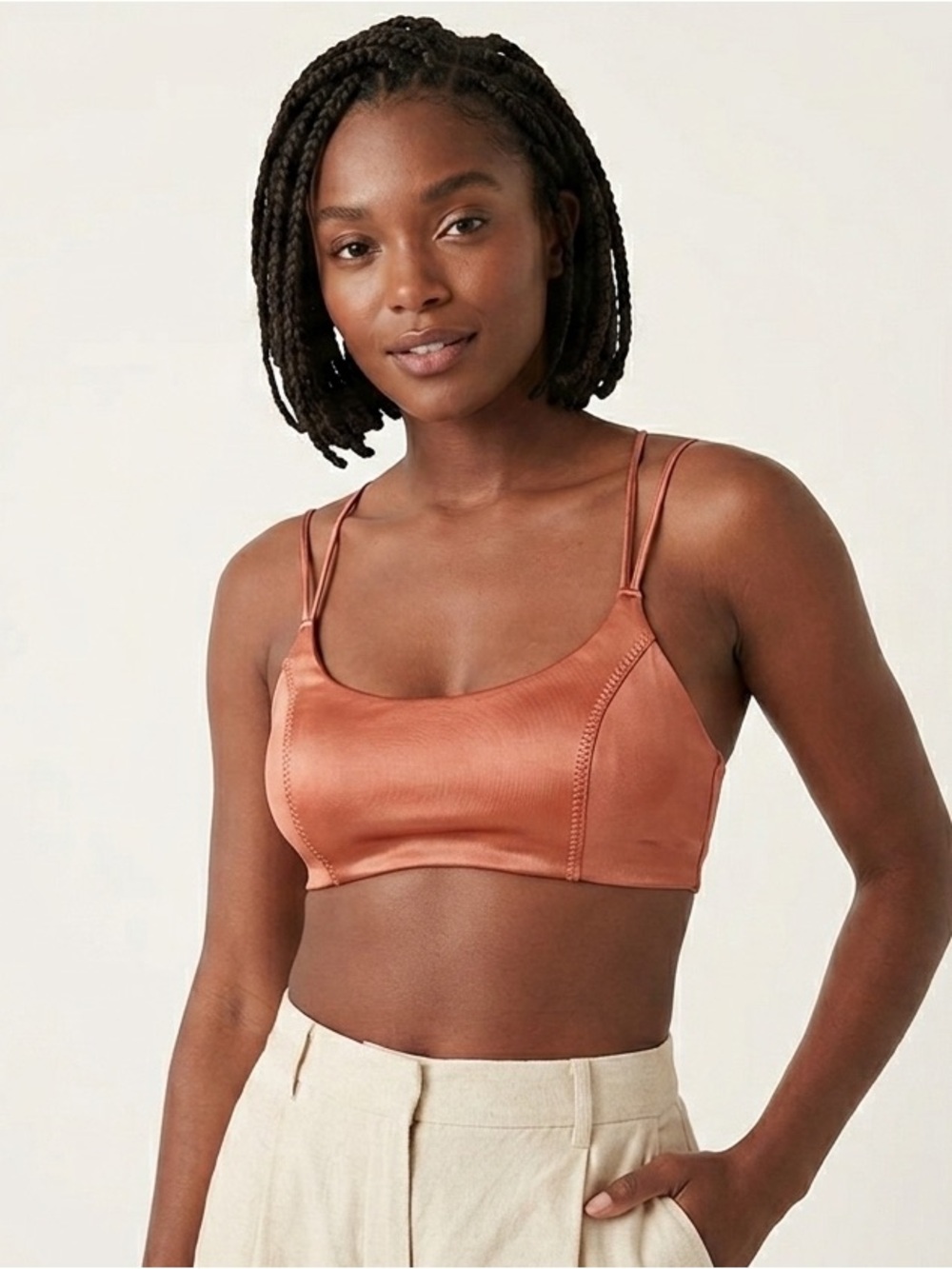 Victoria’s Secret Double-Strap Crop Copper Bralette M